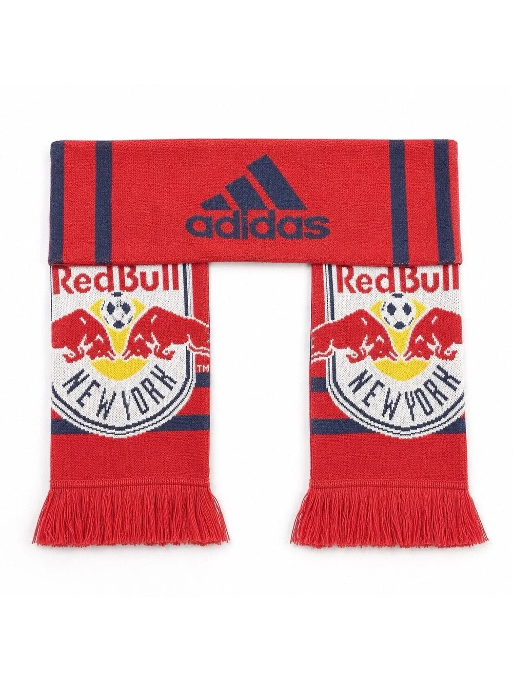Adidas Red Bull Red Mens Winter Scarf Soccer Red Bulls New York  55 inches